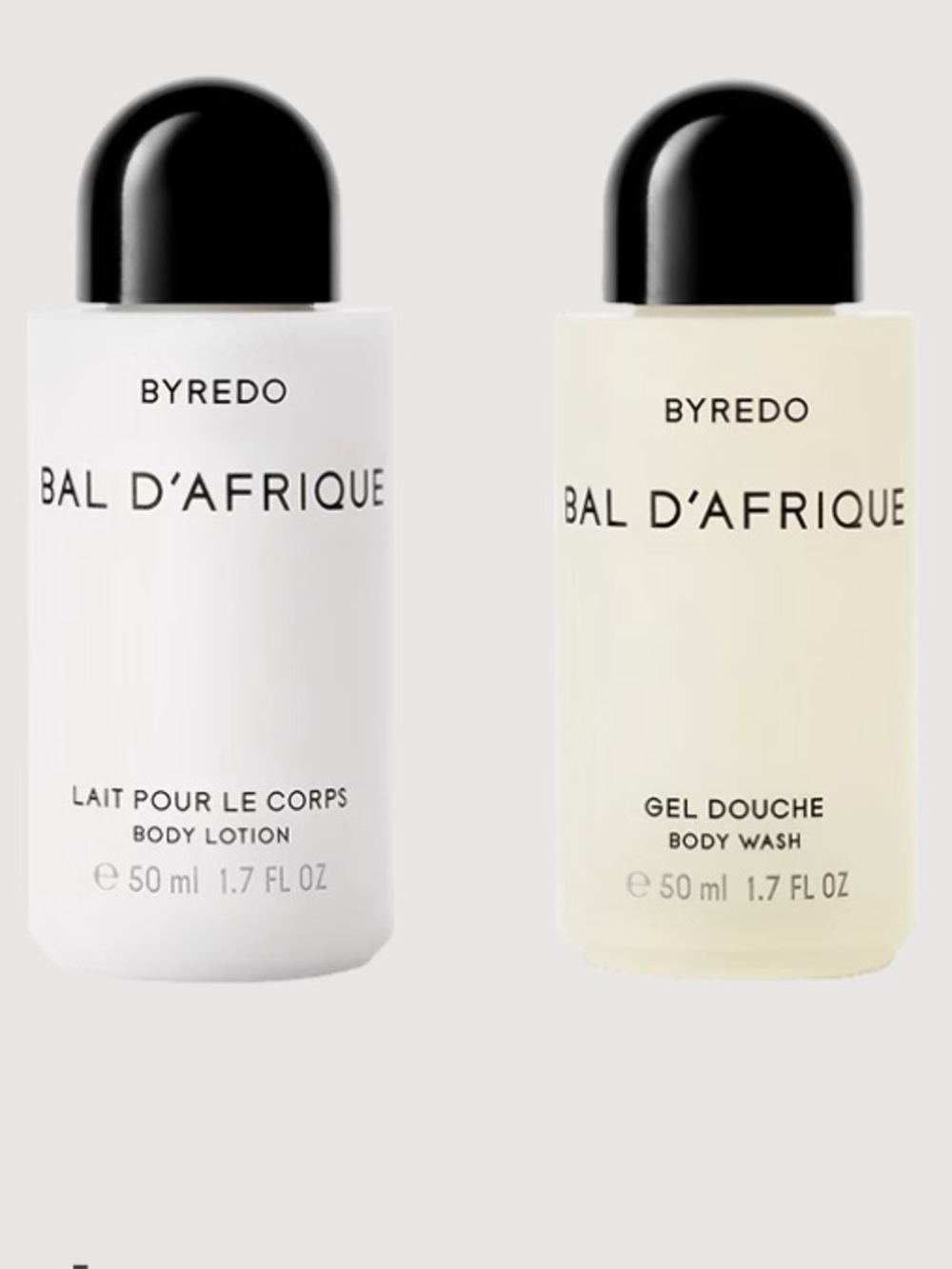 Byredo Bal D'Afrique Body Wash & Lotion Duo Brand New 2-pc Luxury Travel Set GWP